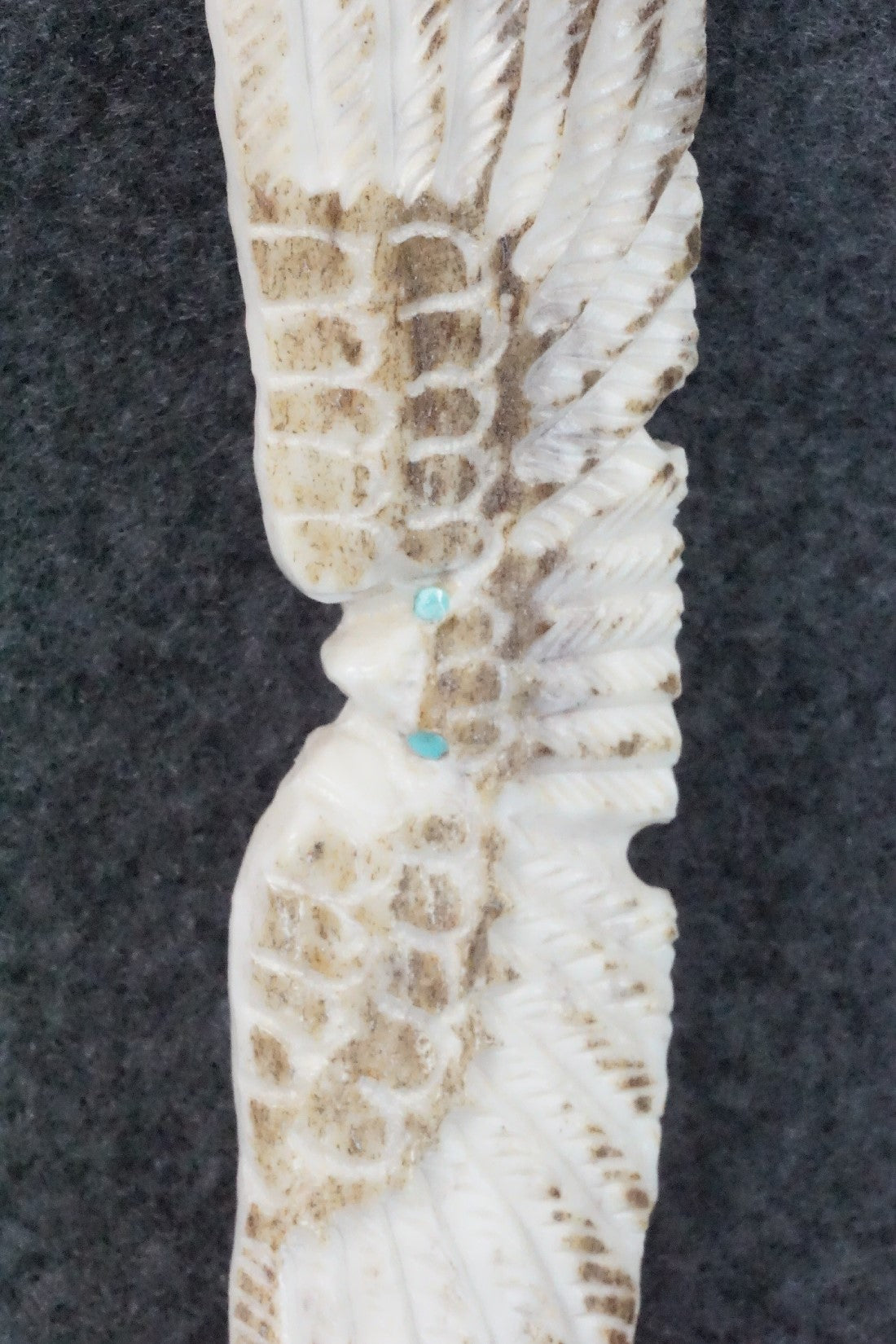 Eagle Zuni Fetish Carving and Pendant - Garrick Weeka