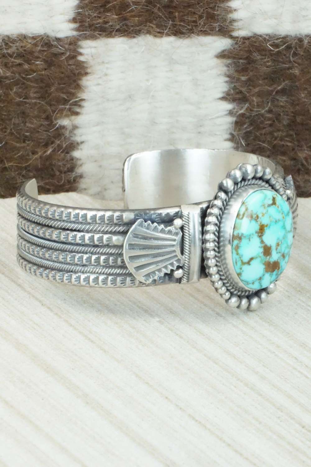 Turquoise & Sterling Silver Bracelet - Michael Calladitto