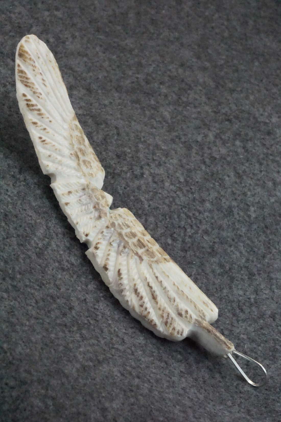 Eagle Zuni Fetish Carving and Pendant - Garrick Weeka