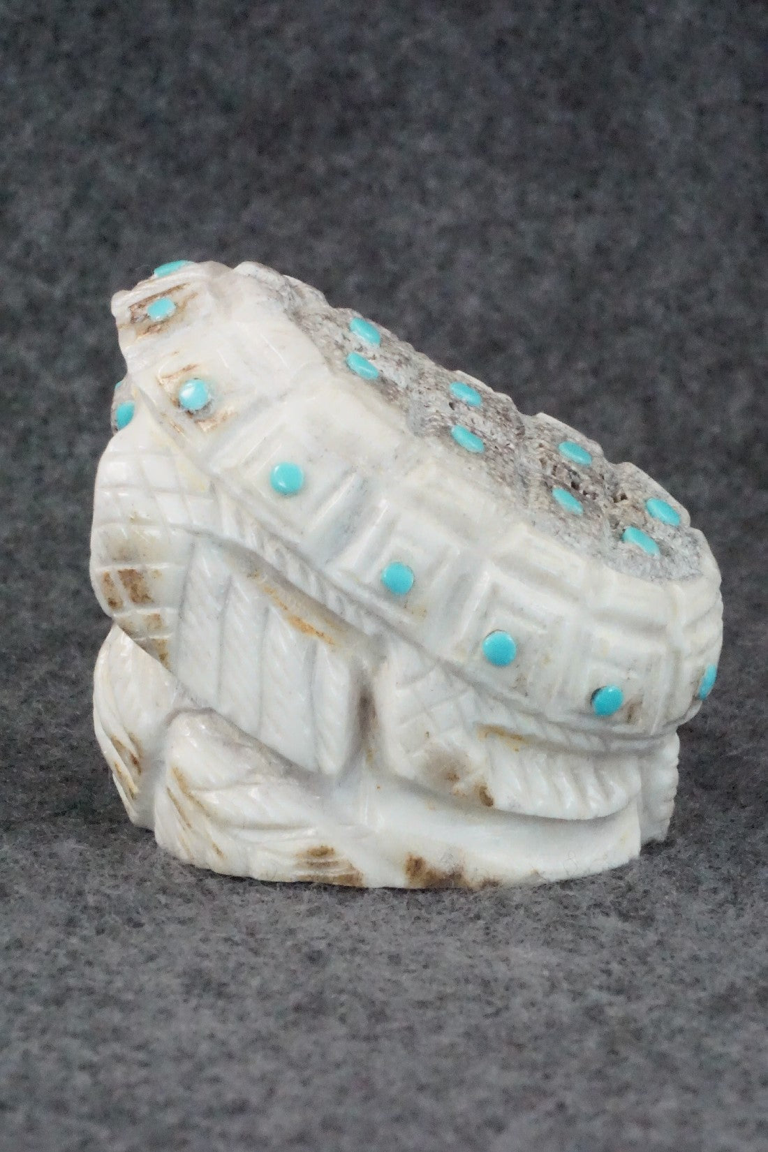 Turtle Zuni Fetish Carving - Garrick Weeka