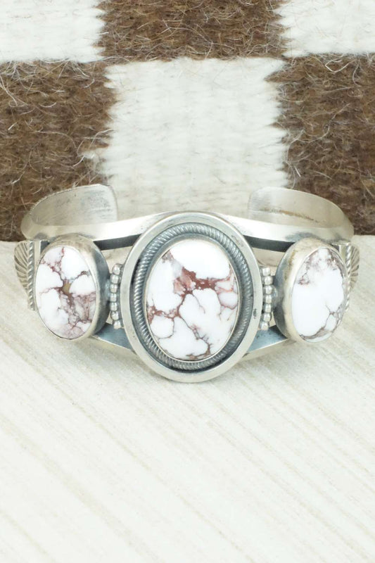 Wild Horse & Sterling Silver Bracelet - Tom Lewis