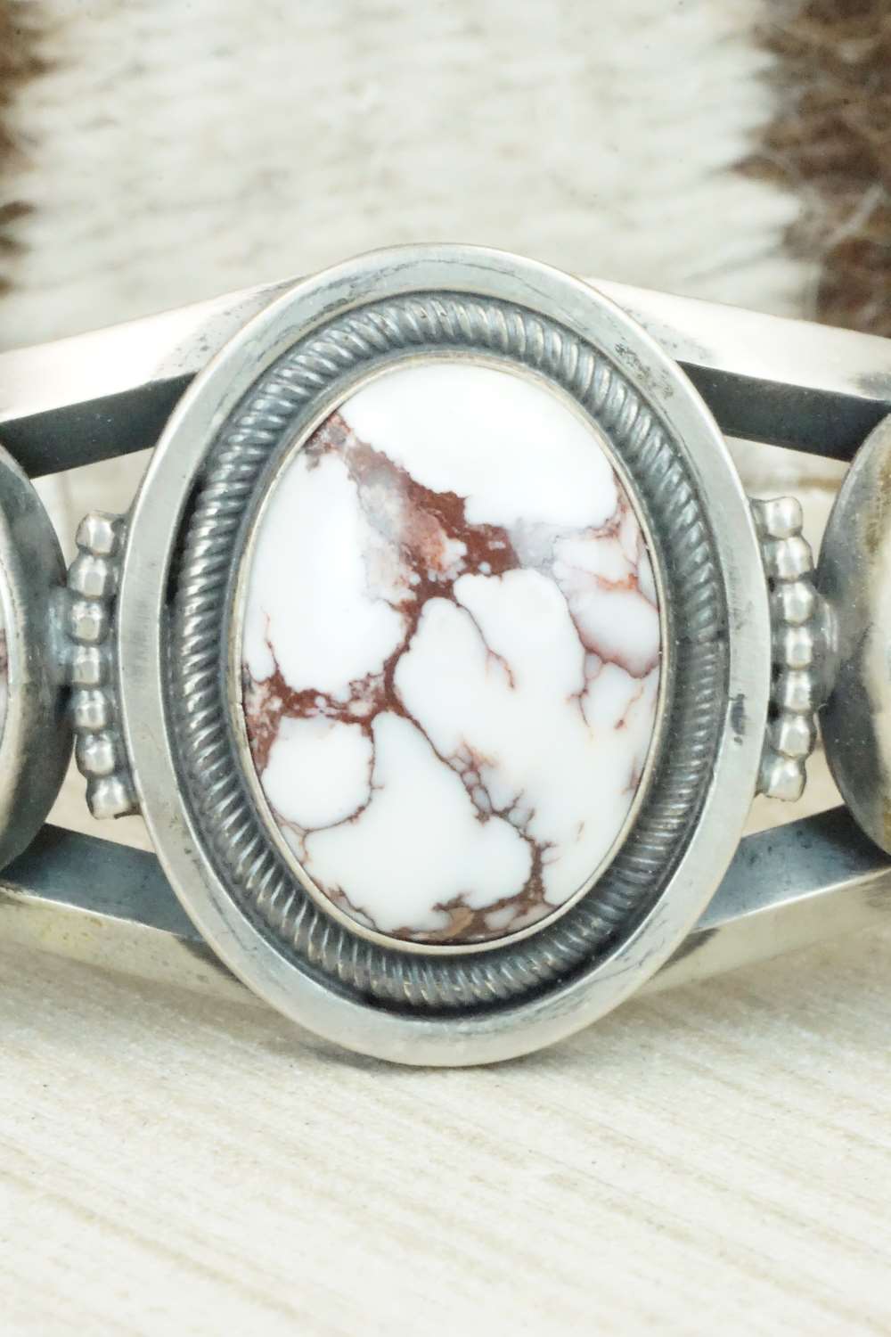 Wild Horse & Sterling Silver Bracelet - Tom Lewis