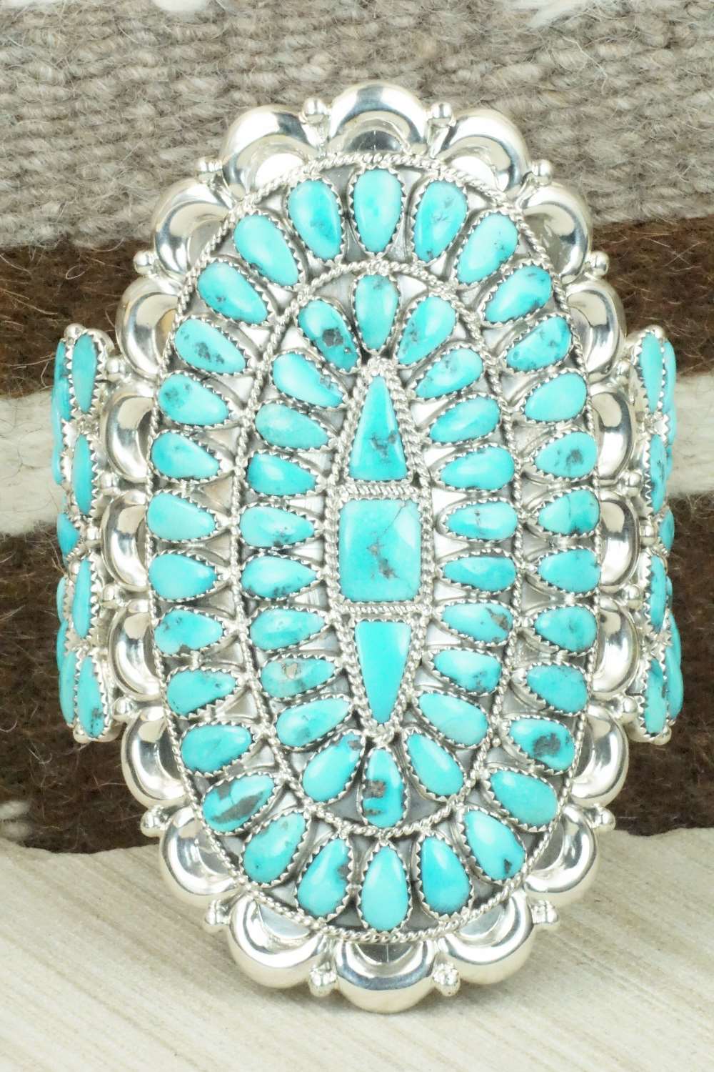 Turquoise & Sterling Silver Bracelet - Justin Wilson