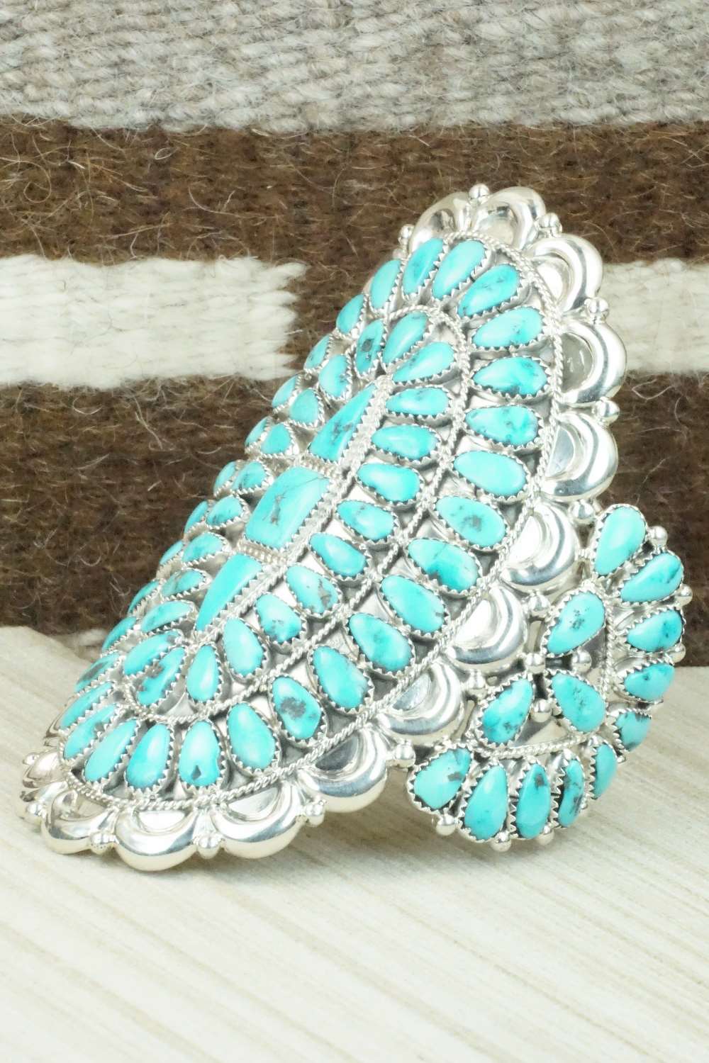 Turquoise & Sterling Silver Bracelet - Justin Wilson