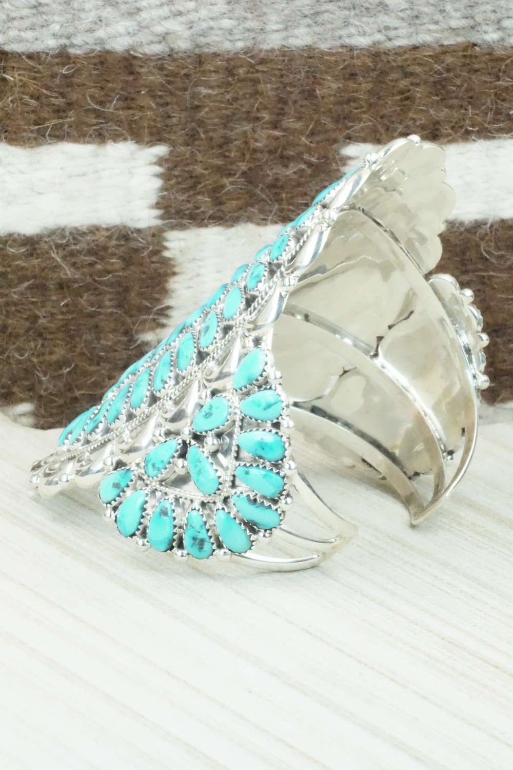 Turquoise & Sterling Silver Bracelet - Justin Wilson