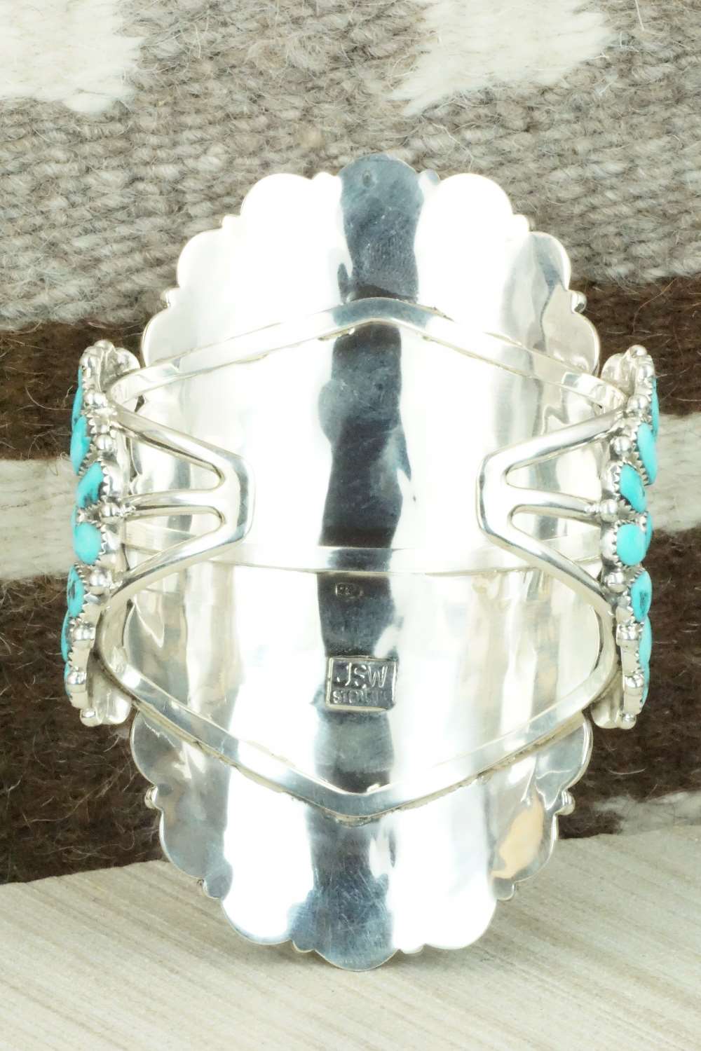Turquoise & Sterling Silver Bracelet - Justin Wilson