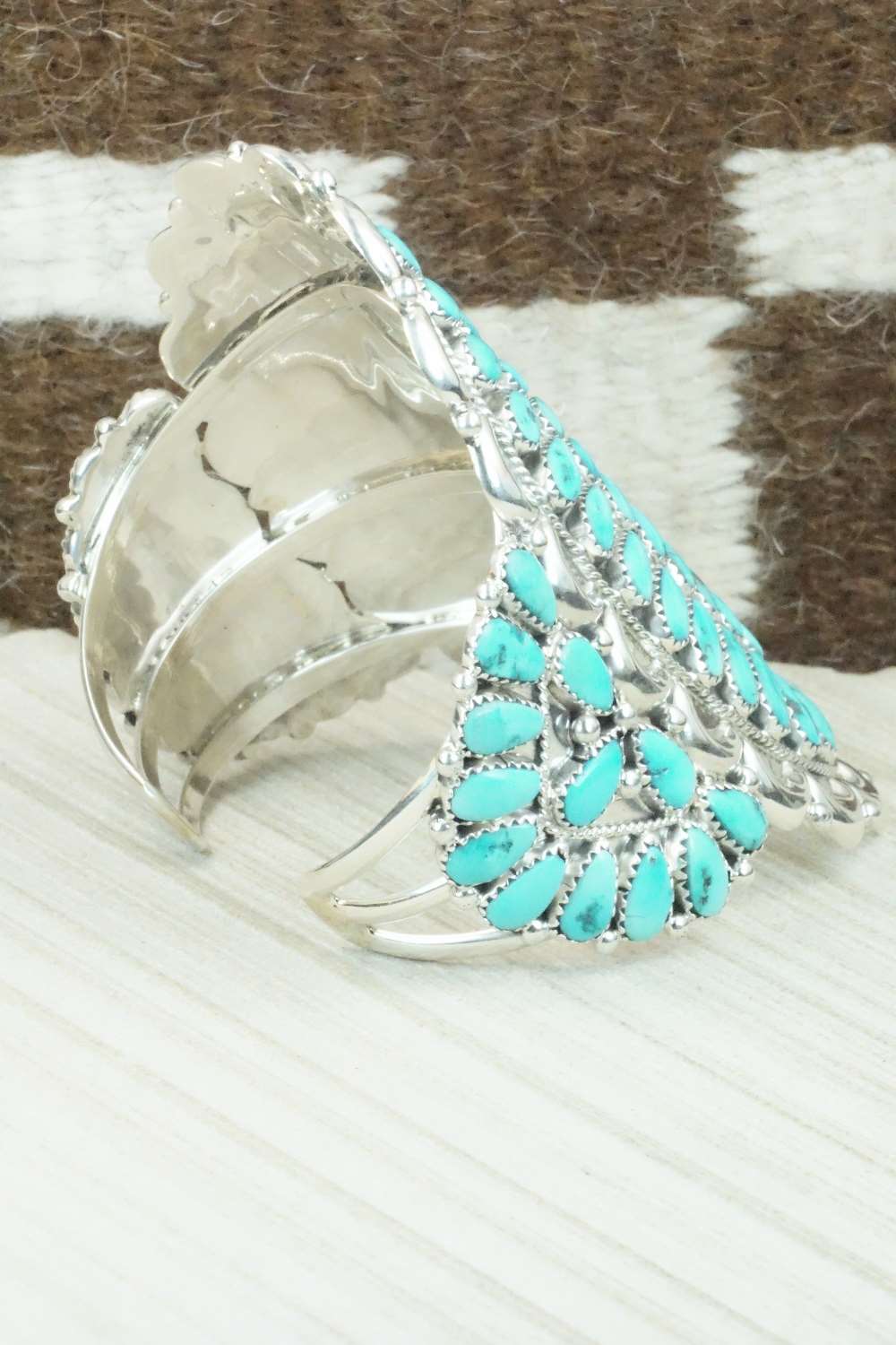Turquoise & Sterling Silver Bracelet - Justin Wilson
