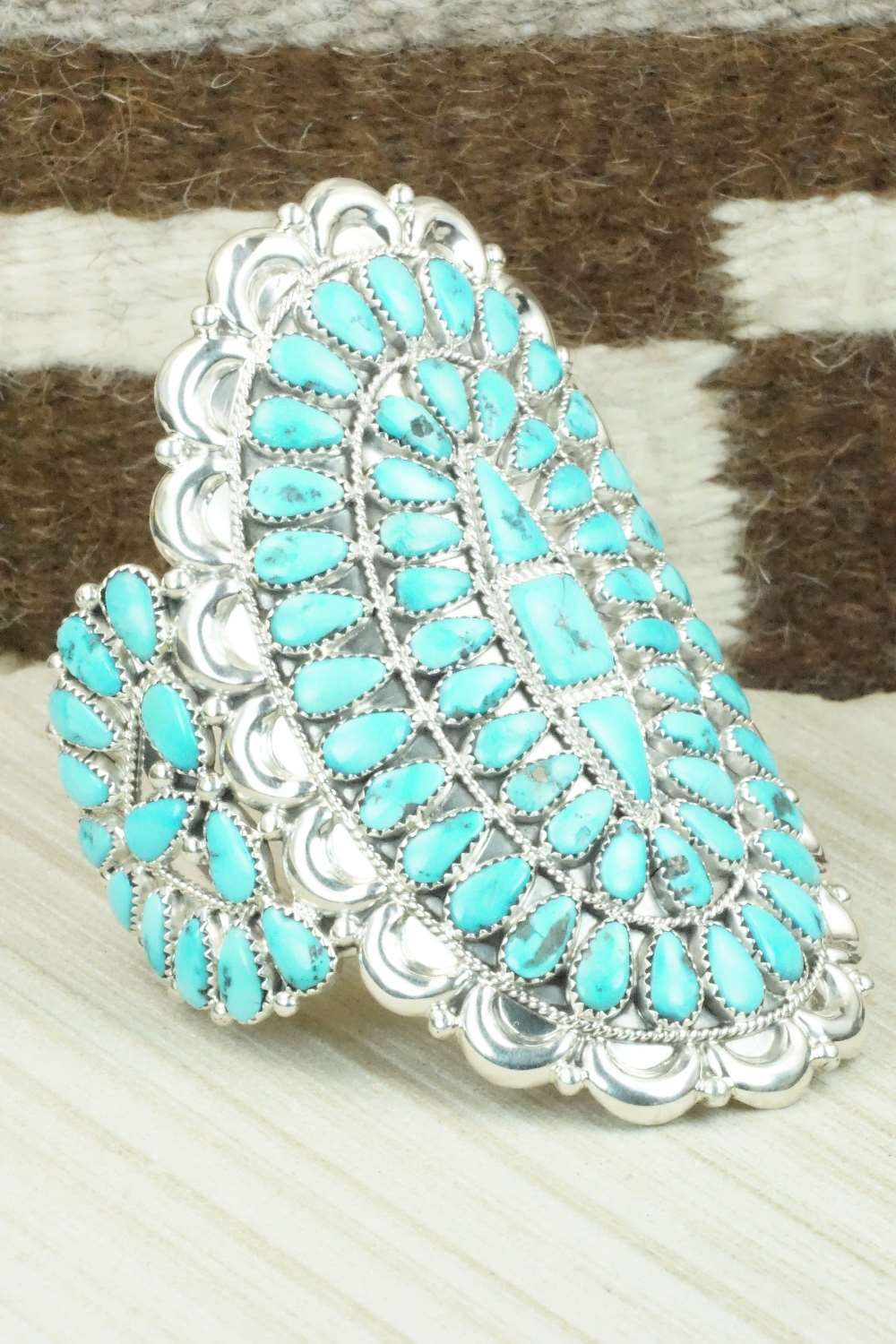 Turquoise & Sterling Silver Bracelet - Justin Wilson