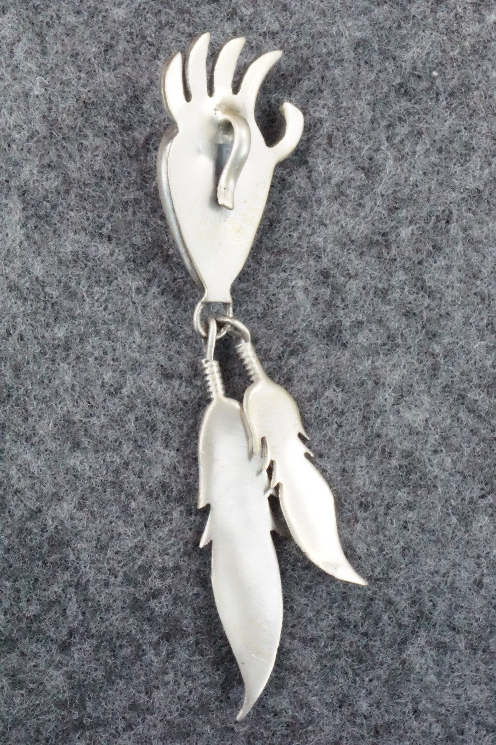 Spiny Oyster and Sterling Silver Pendant - Genevieve Francisco