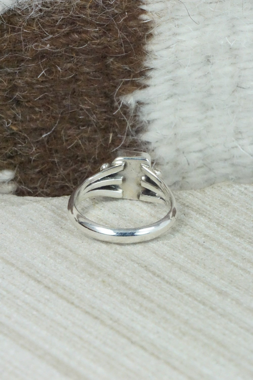 Turquoise & Sterling Silver Ring - Alice Rose Saunders - Size 7