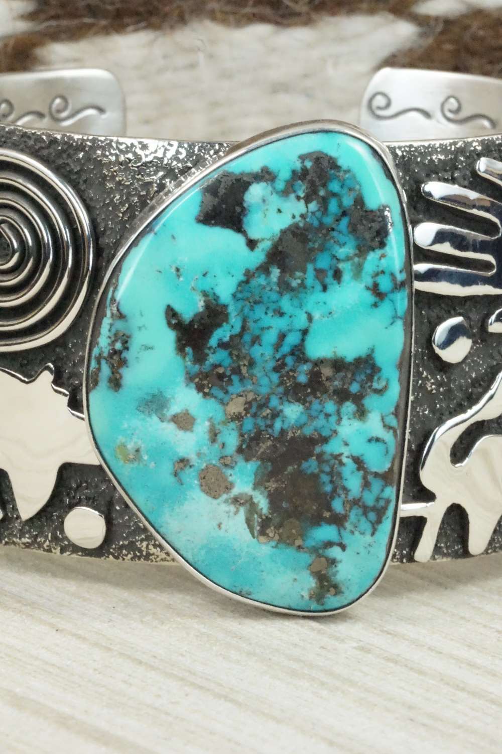 Turquoise & Sterling Silver Bracelet - Alex Sanchez