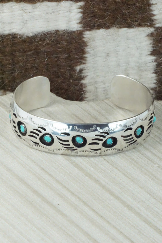 Turquoise & Sterling Silver Bracelet - Pearlene Spencer
