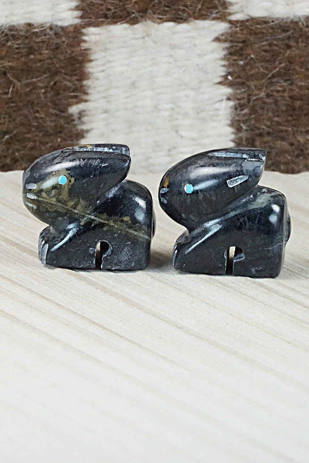 Rabbit Zuni Fetish Carvings - Cameron Nastacio