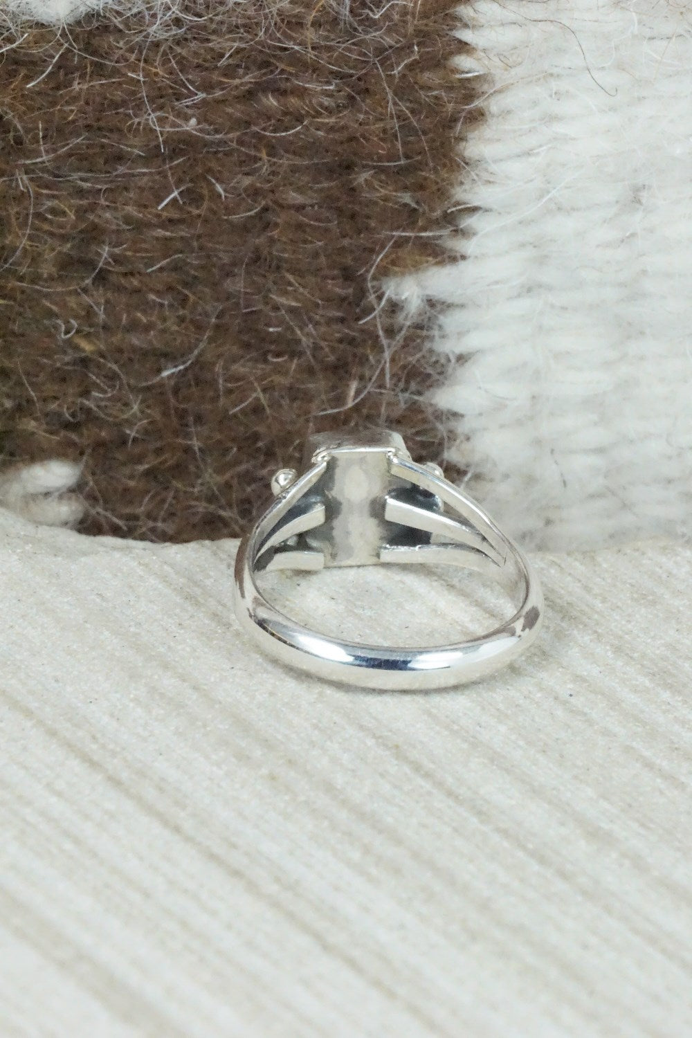 Turquoise & Sterling Silver Ring - Alice Rose Saunders - Size 7.75