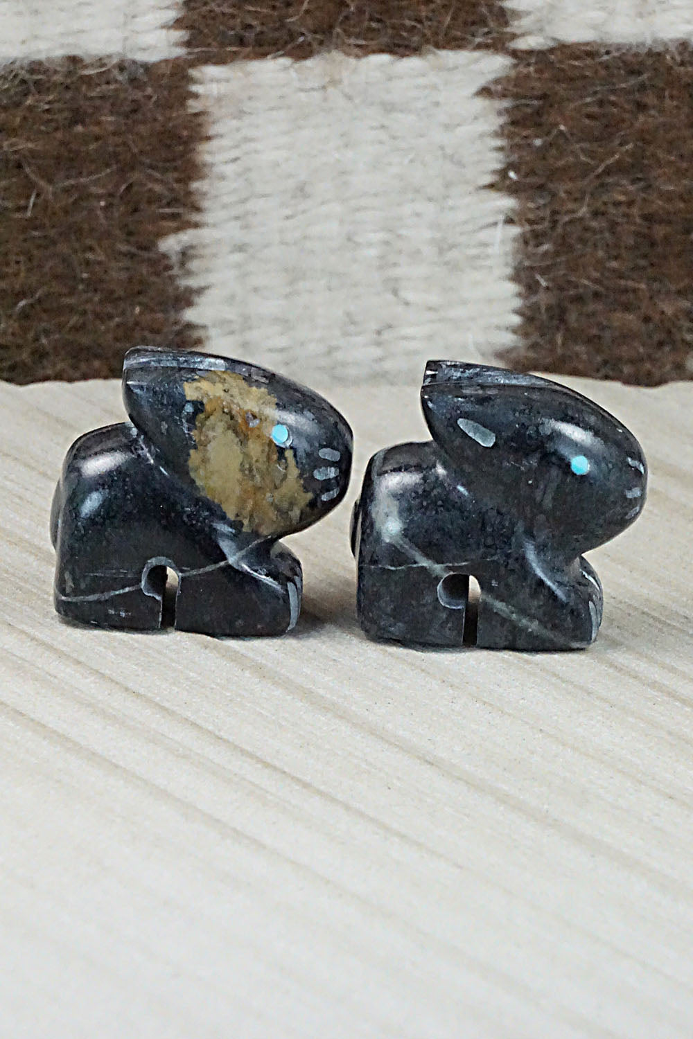 Rabbit Zuni Fetish Carvings - Cameron Nastacio