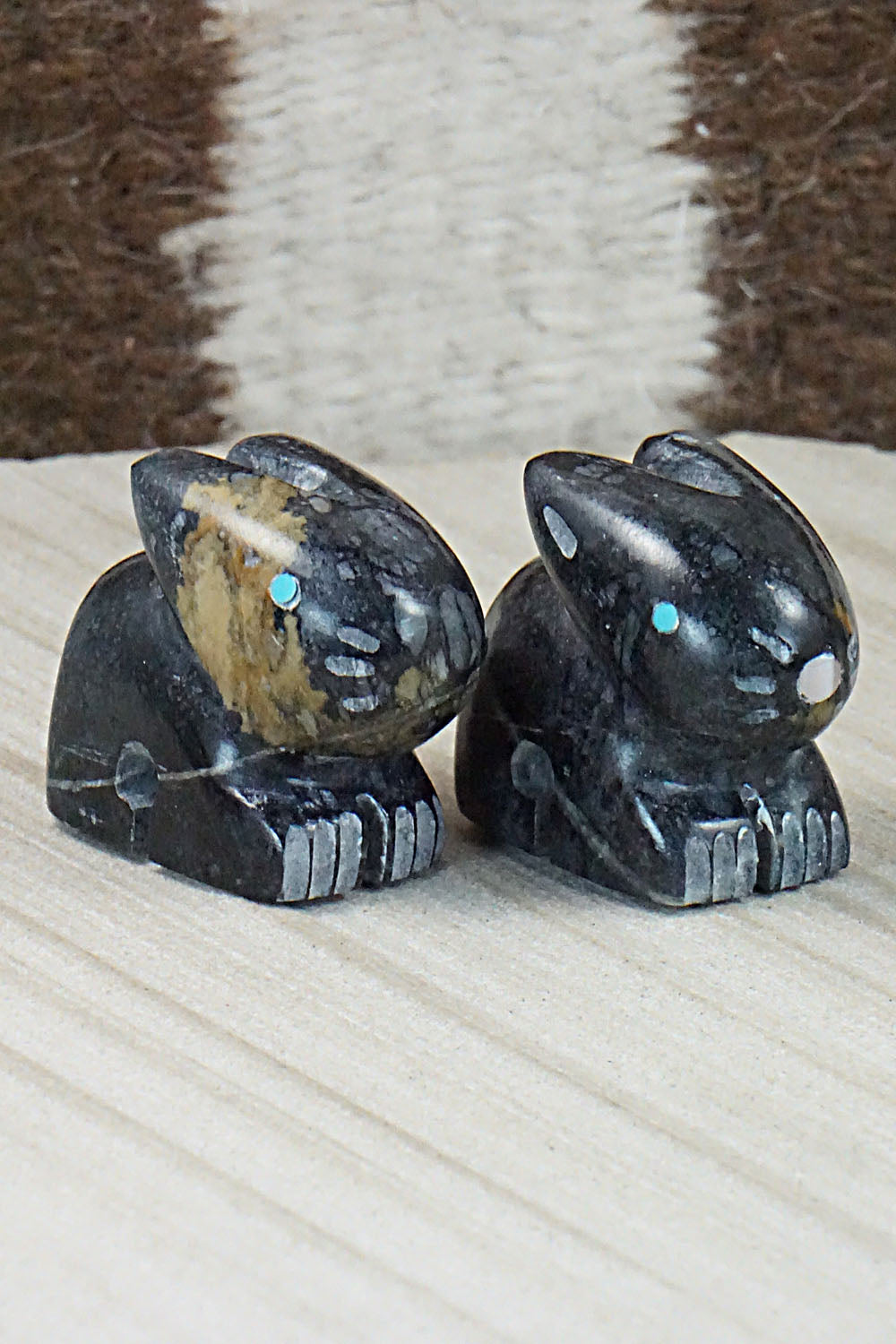 Rabbit Zuni Fetish Carvings - Cameron Nastacio