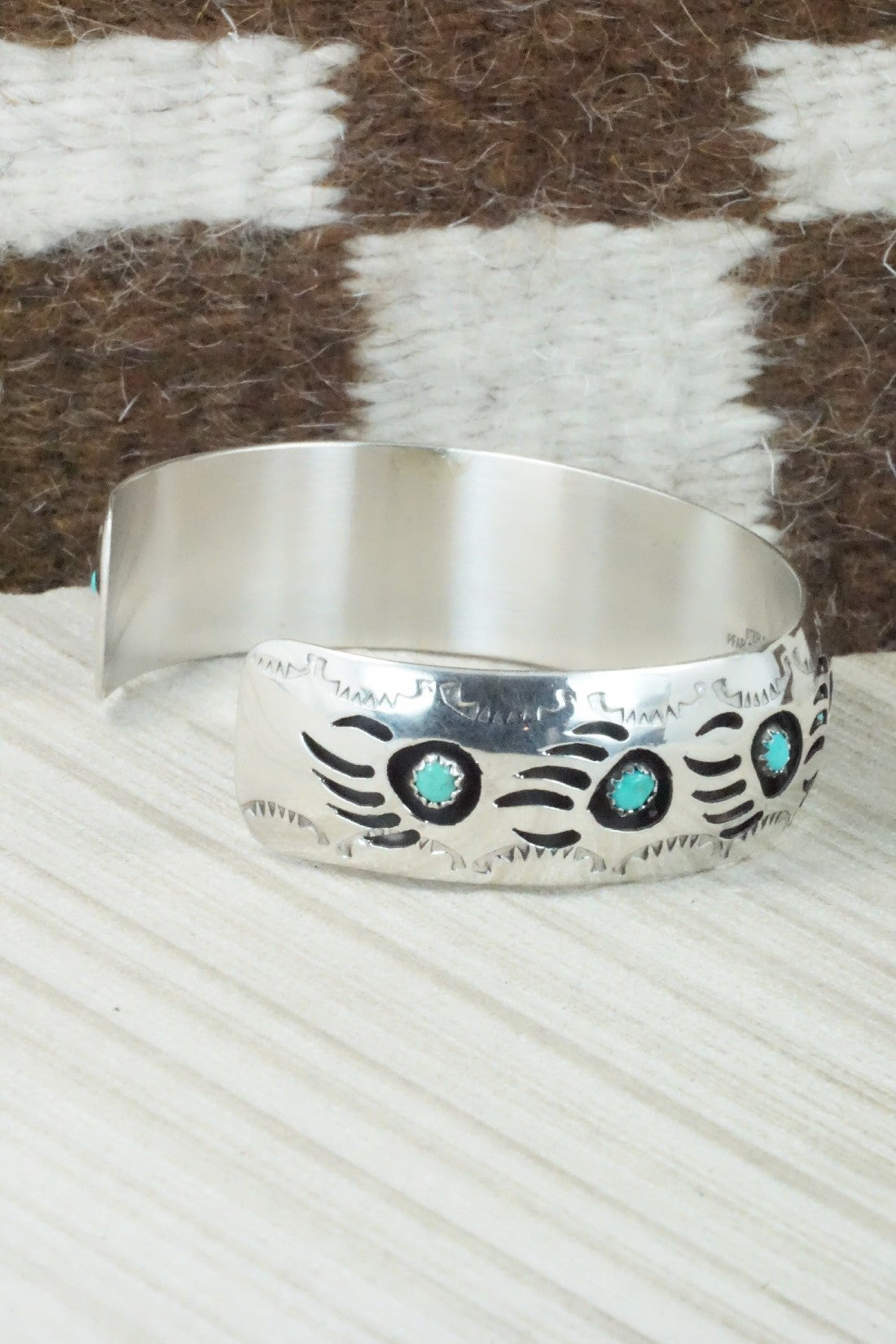 Turquoise & Sterling Silver Bracelet - Pearlene Spencer