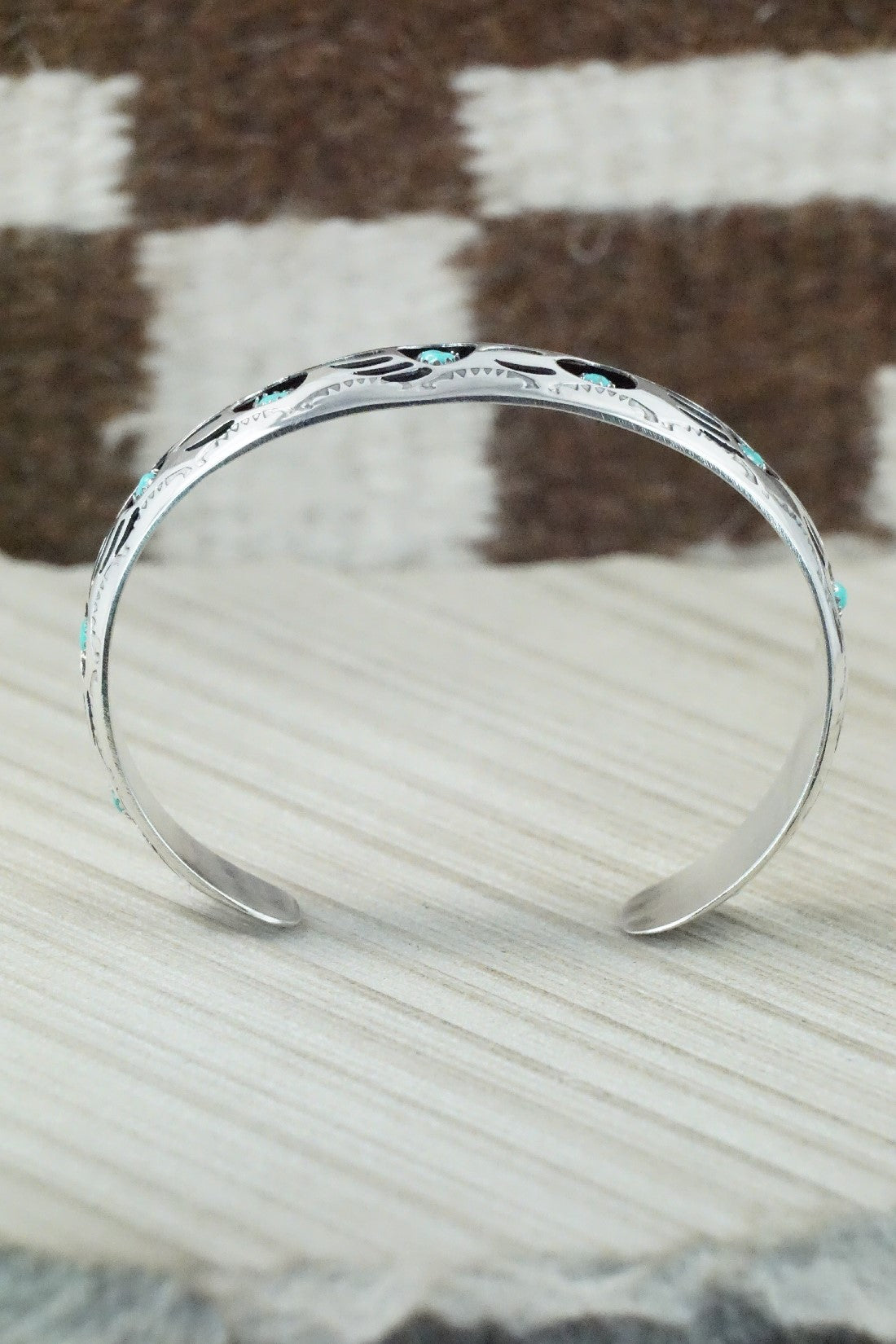 Turquoise & Sterling Silver Bracelet - Pearlene Spencer