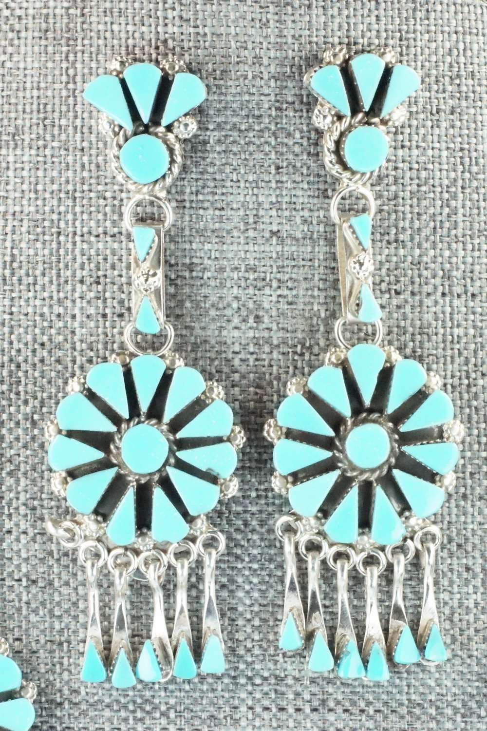 Turquoise & Sterling Silver Necklace Set - Merlinda Chavez