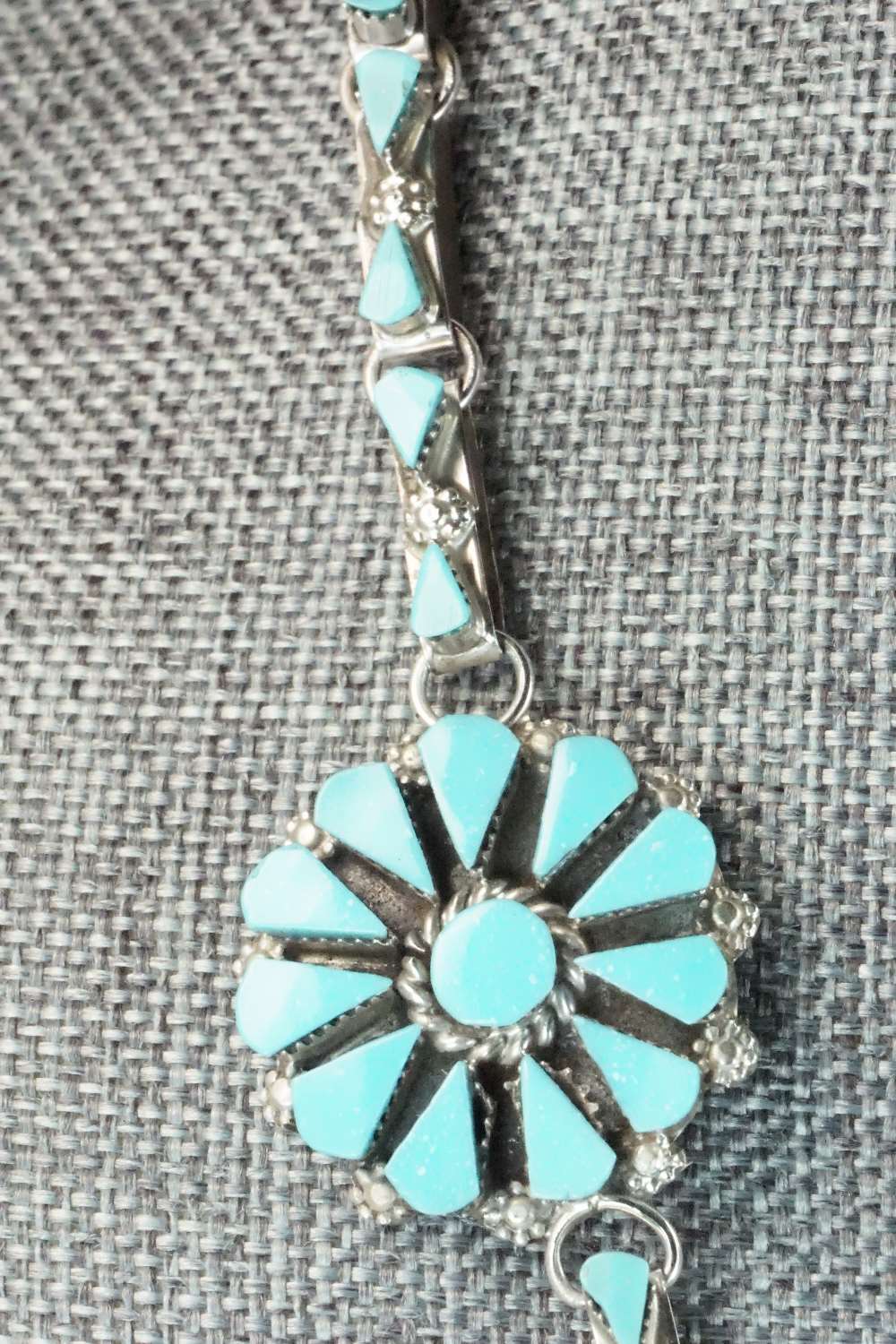 Turquoise & Sterling Silver Necklace Set - Merlinda Chavez