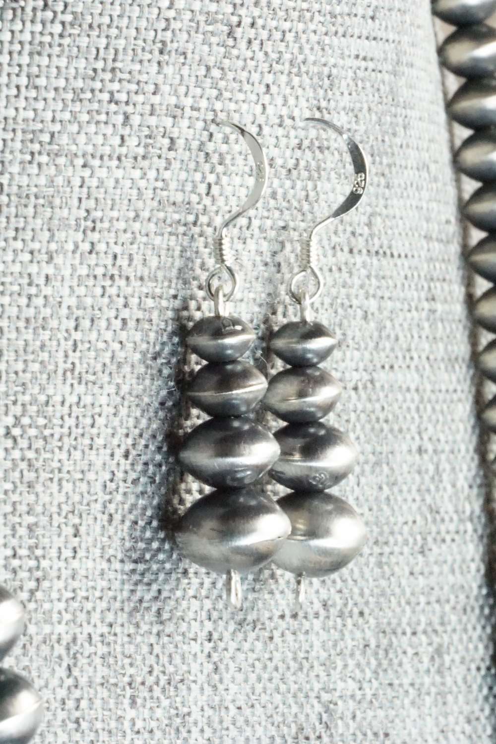 Sterling Silver Navajo Pearl Necklace & Earrings - Preston Haley