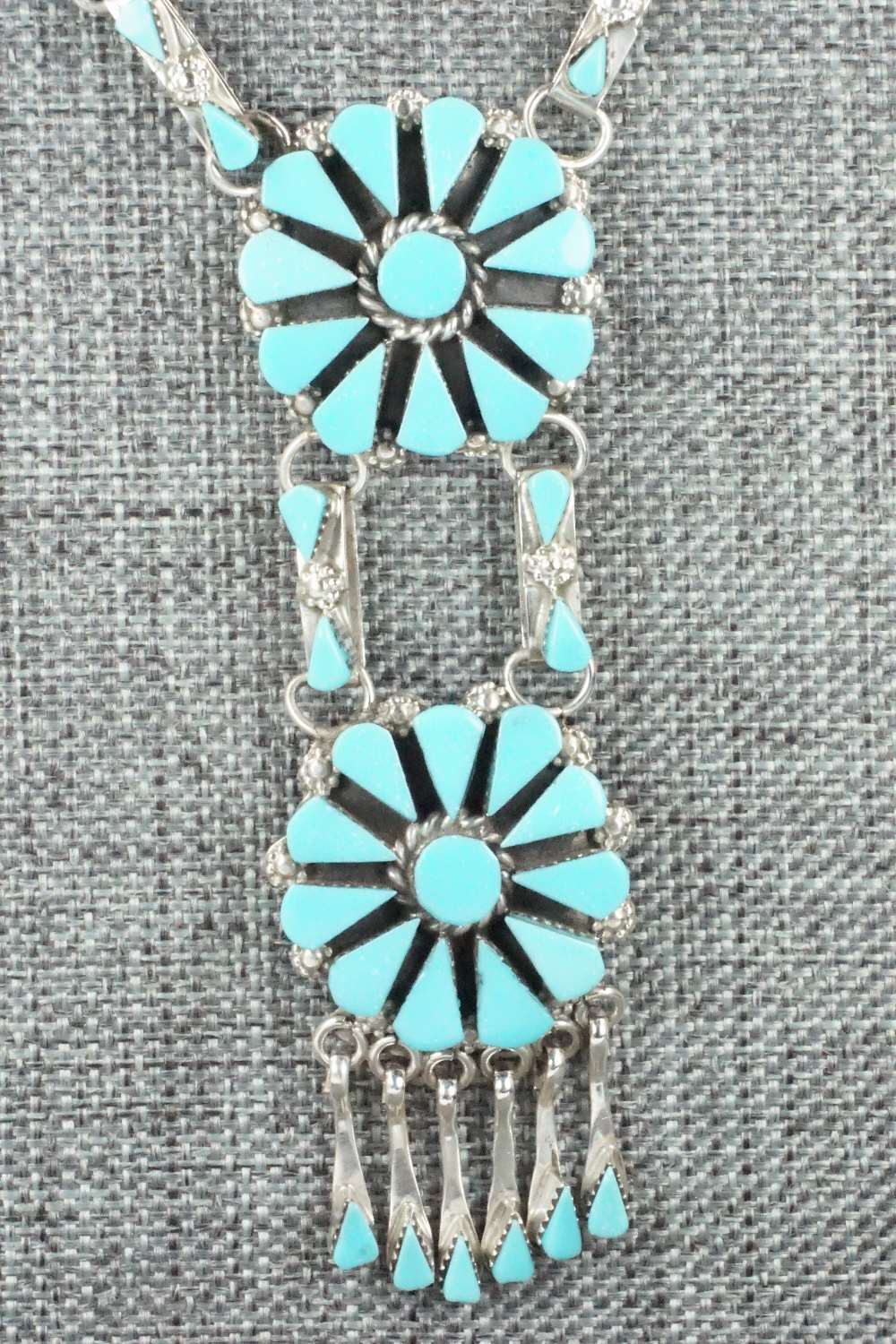 Turquoise & Sterling Silver Necklace Set - Merlinda Chavez