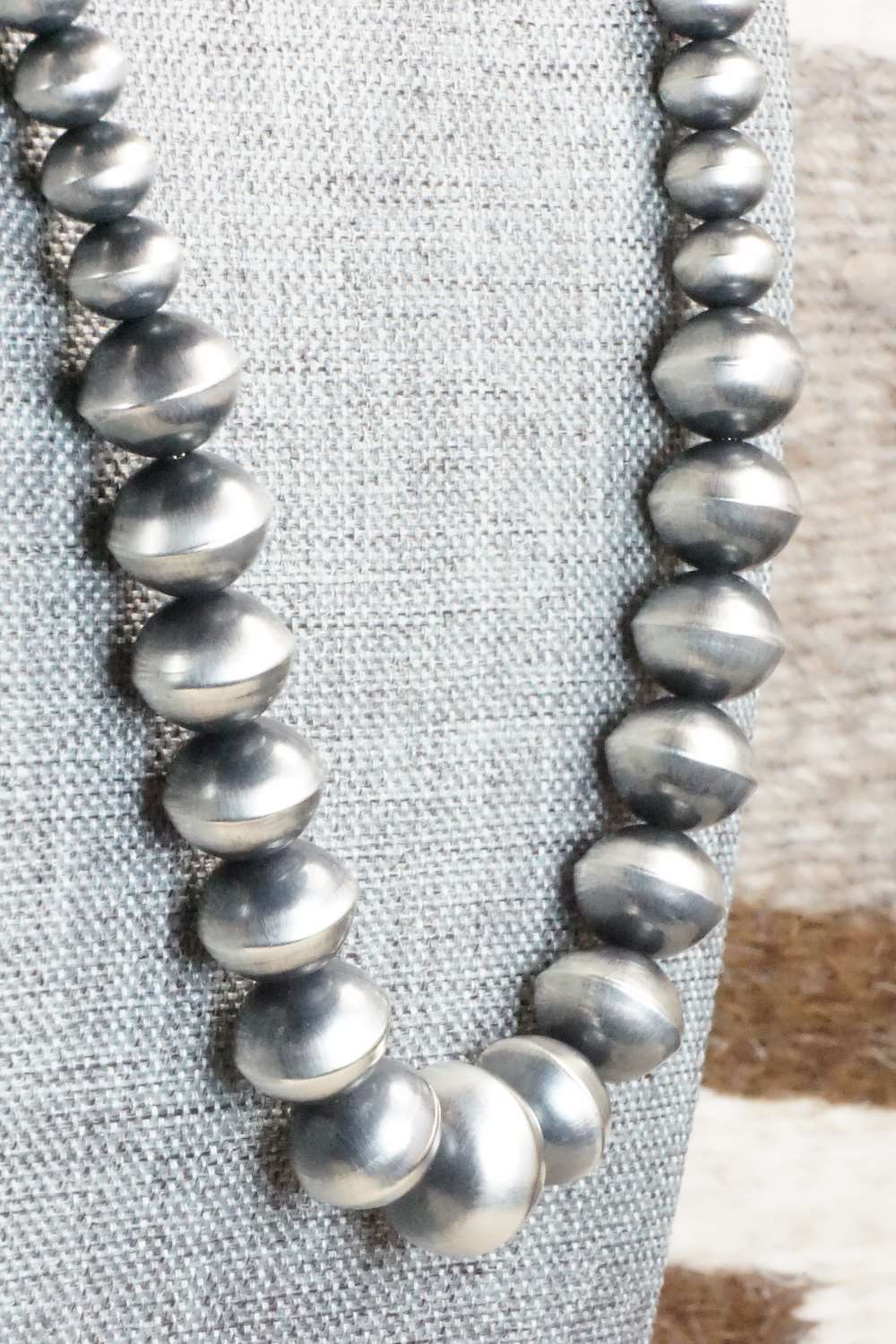 Sterling Silver Navajo Pearl Necklace & Earrings - Preston Haley