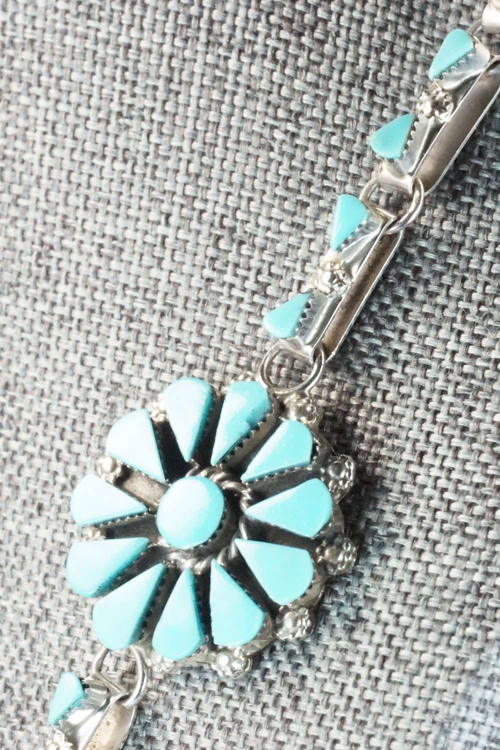 Turquoise & Sterling Silver Necklace Set - Merlinda Chavez