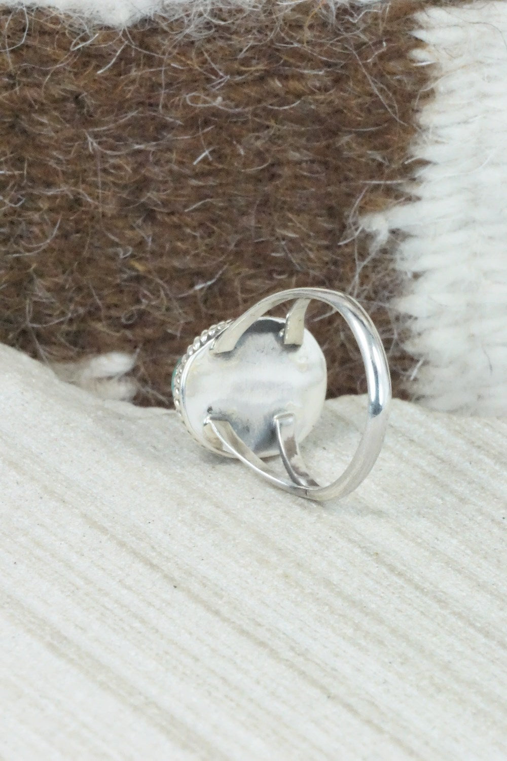 Turquoise & Sterling Silver Ring - Jamie Saunders - Size 6.5