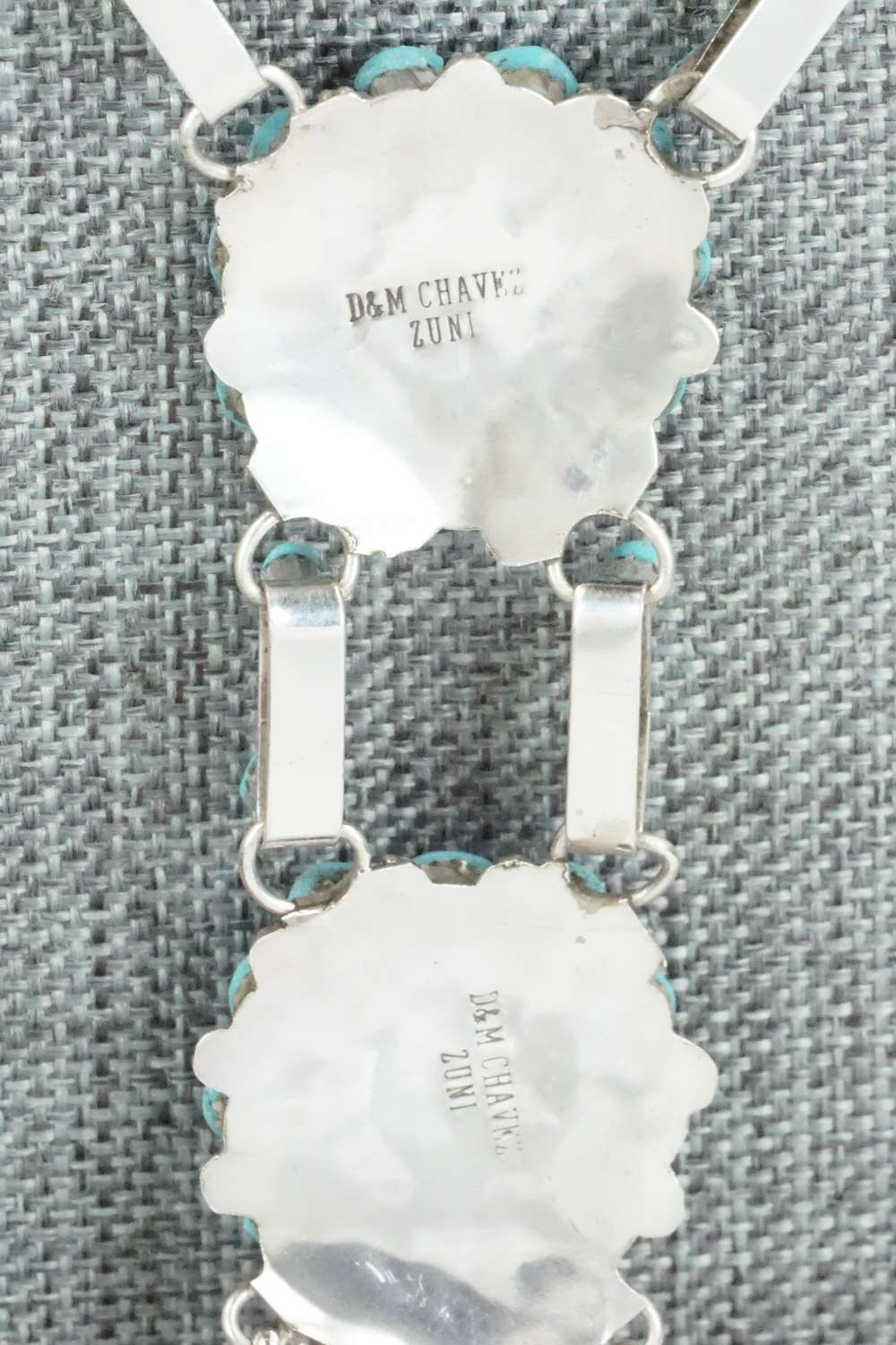 Turquoise & Sterling Silver Necklace Set - Merlinda Chavez