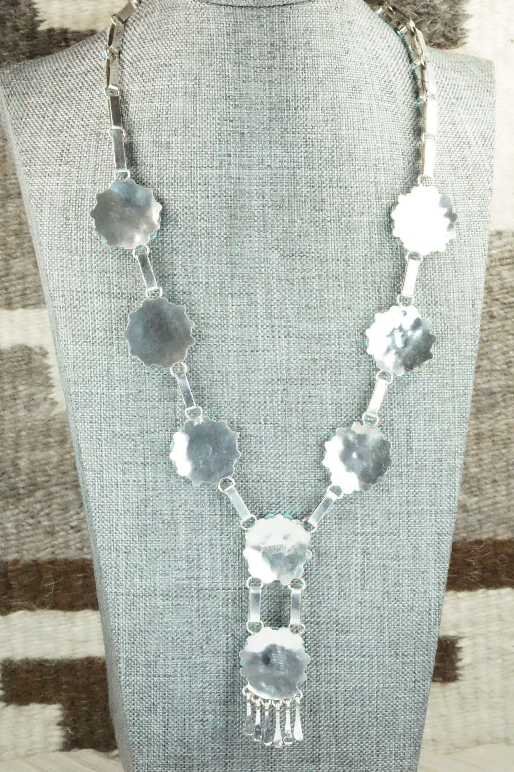 Turquoise & Sterling Silver Necklace Set - Merlinda Chavez