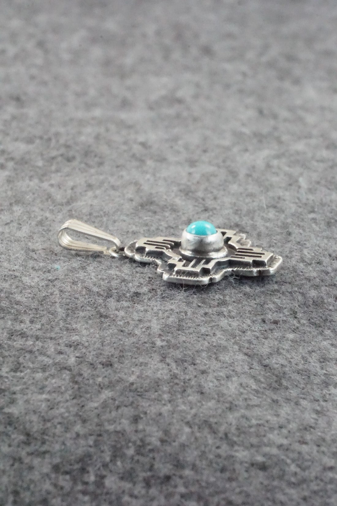 Turquoise and Sterling Silver Pendant - Daniel Benally