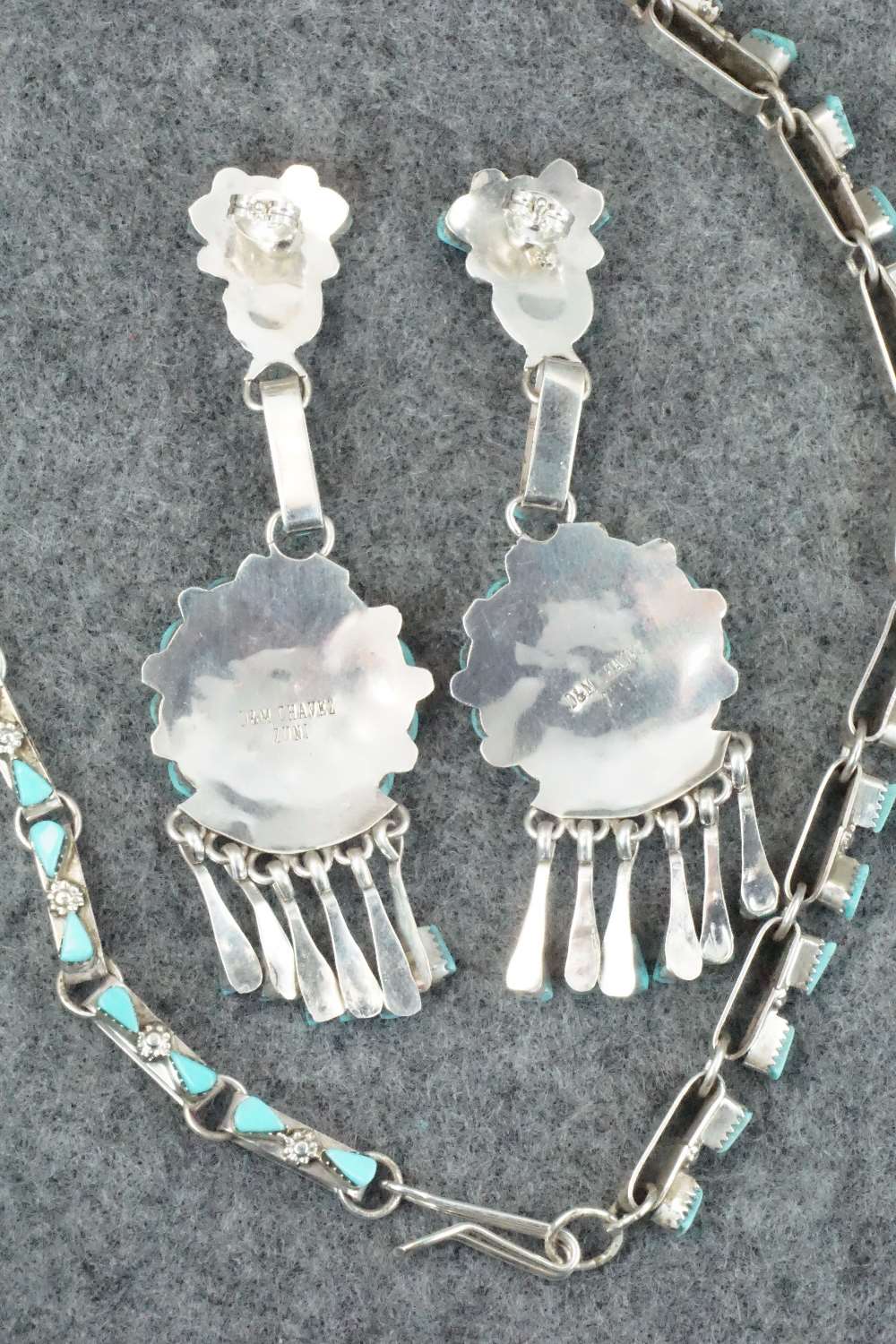 Turquoise & Sterling Silver Necklace Set - Merlinda Chavez