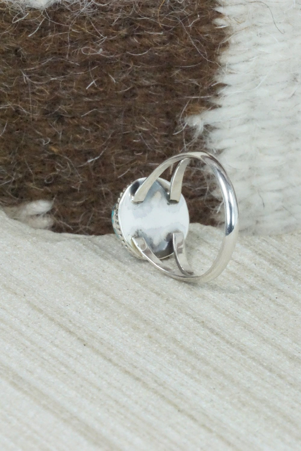 Turquoise & Sterling Silver Ring - Jamie Saunders - Size 7.25