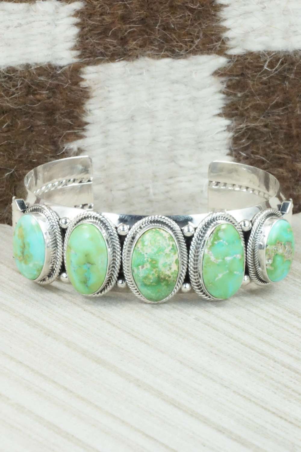 Turquoise & Sterling Silver Bracelet - Derrick Gordon