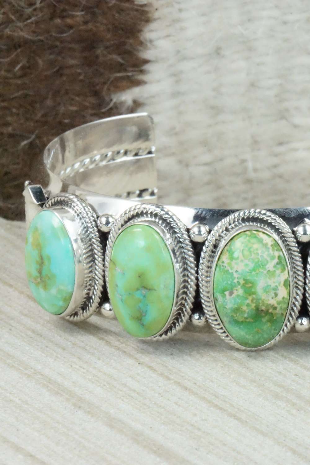 Turquoise & Sterling Silver Bracelet - Derrick Gordon