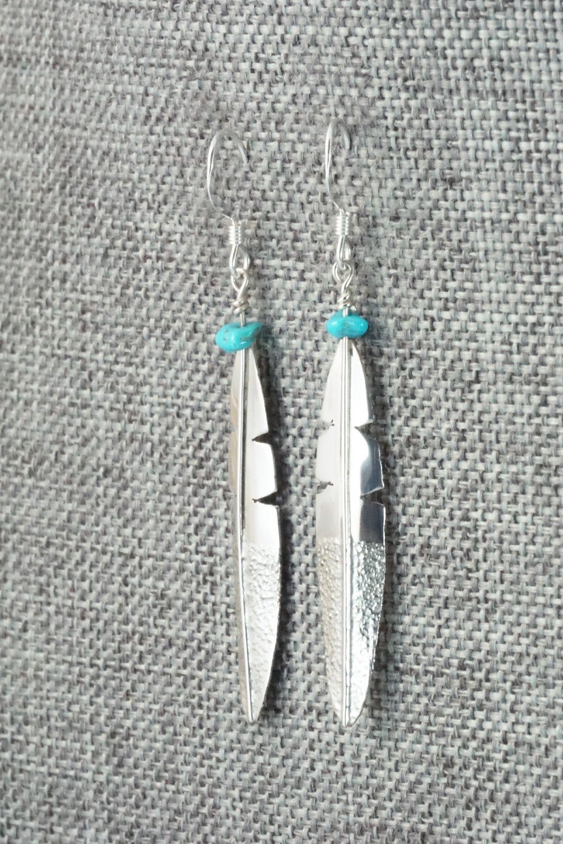 Turquoise & Sterling Silver Earrings - Marvin Arviso