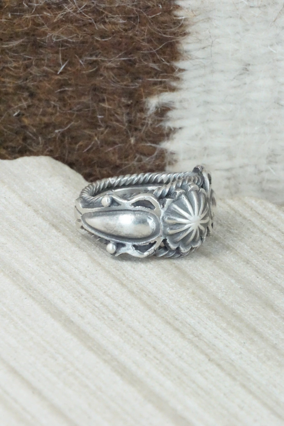 Sterling Silver Ring - Bobby Platero - Size 7.25