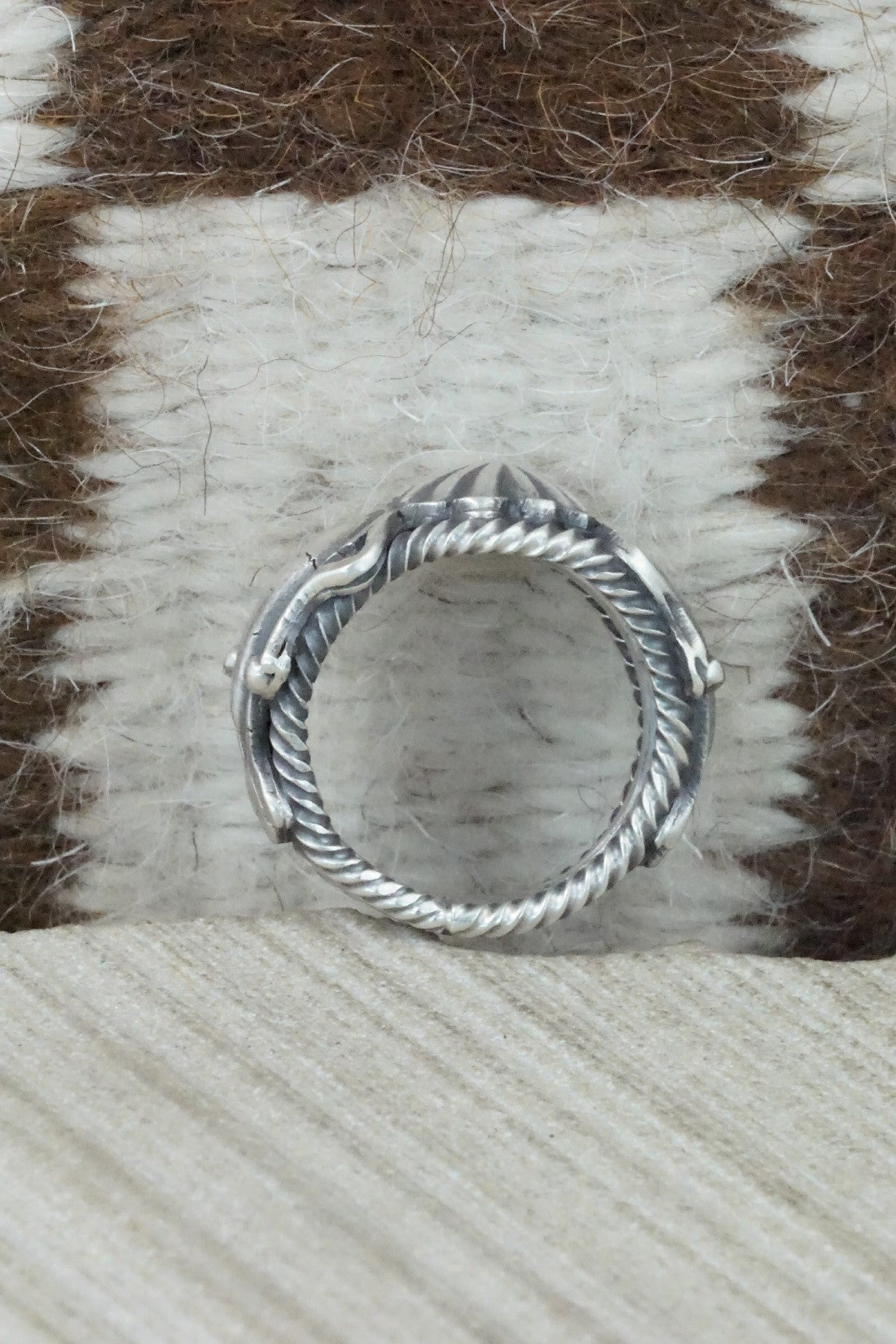 Sterling Silver Ring - Bobby Platero - Size 8.5