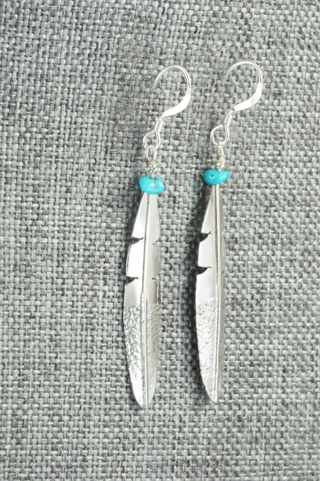 Turquoise & Sterling Silver Earrings - Marvin Arviso