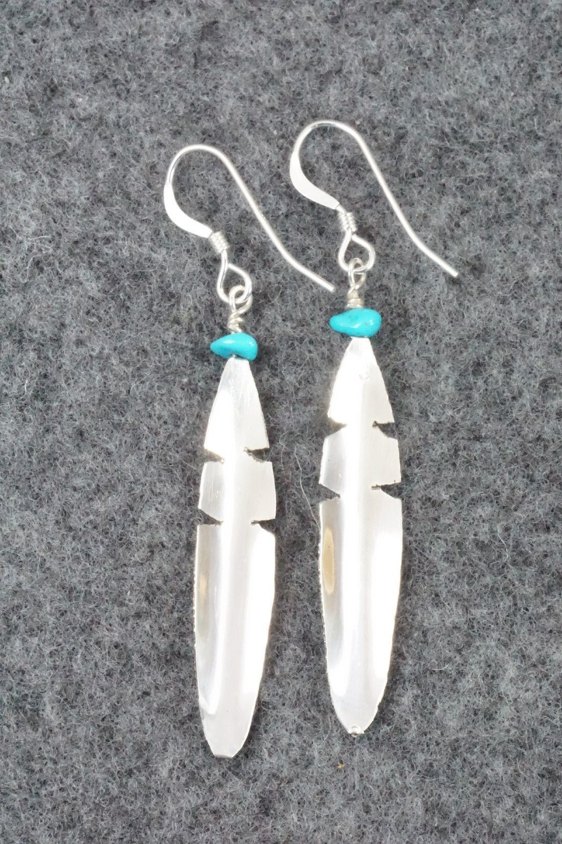 Turquoise & Sterling Silver Earrings - Marvin Arviso
