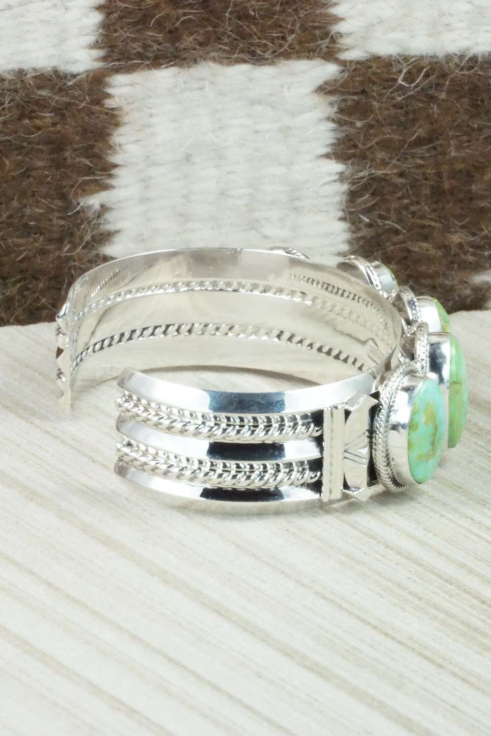 Turquoise & Sterling Silver Bracelet - Derrick Gordon