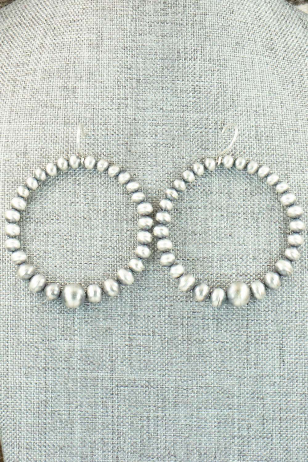 Sterling Silver Navajo Pearl Earrings - Jan Mariano