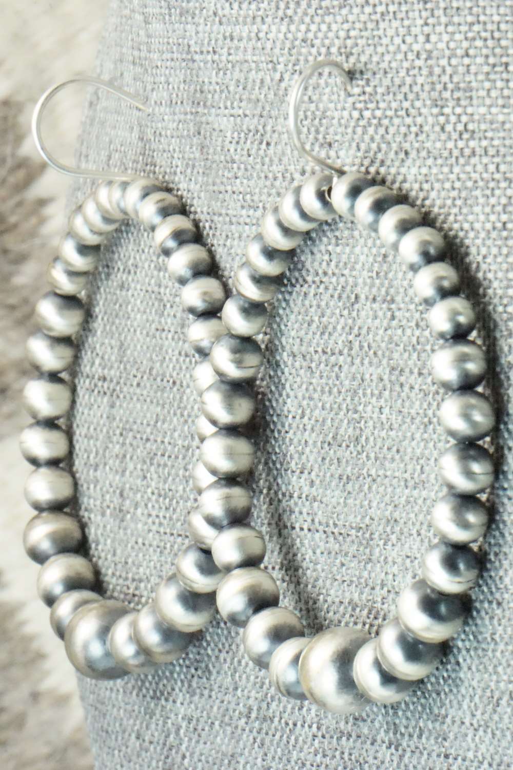 Sterling Silver Navajo Pearl Earrings - Jan Mariano