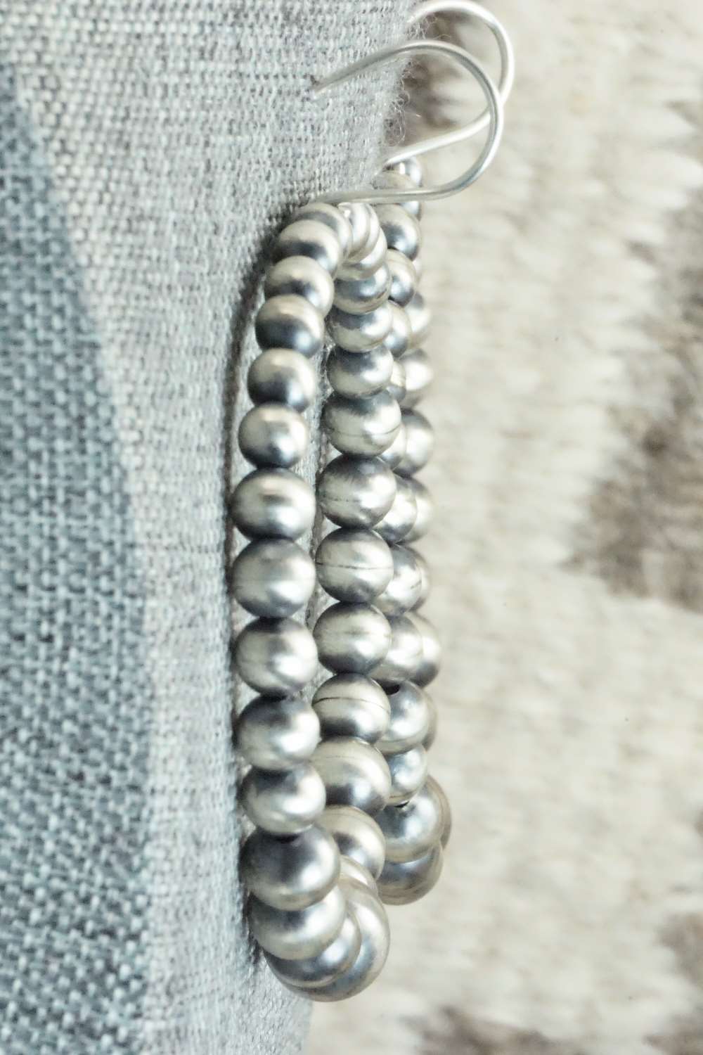 Sterling Silver Navajo Pearl Earrings - Jan Mariano