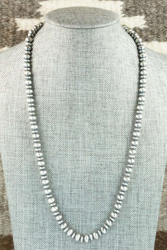 Sterling Silver Navajo Pearl Necklace - Jan Mariano