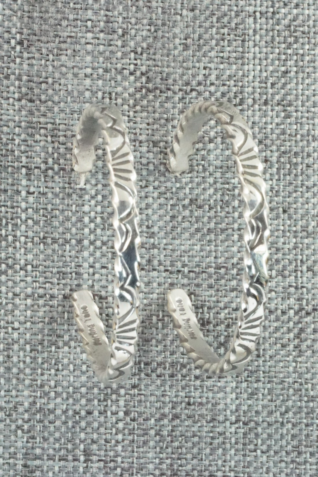 Sterling Silver Hoop Earrings - Elaine Tahe