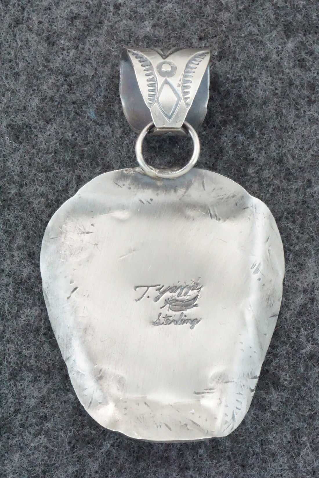Turquoise & Sterling Silver Pendant - Tim Yazzie