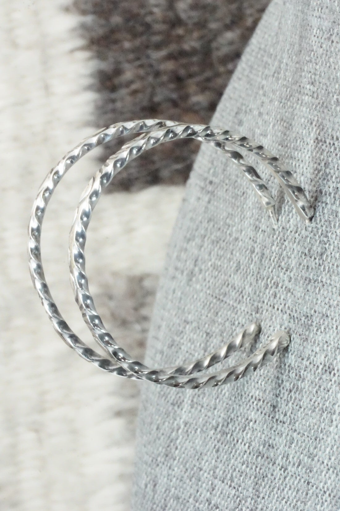 Sterling Silver Hoop Earrings - Elaine Tahe