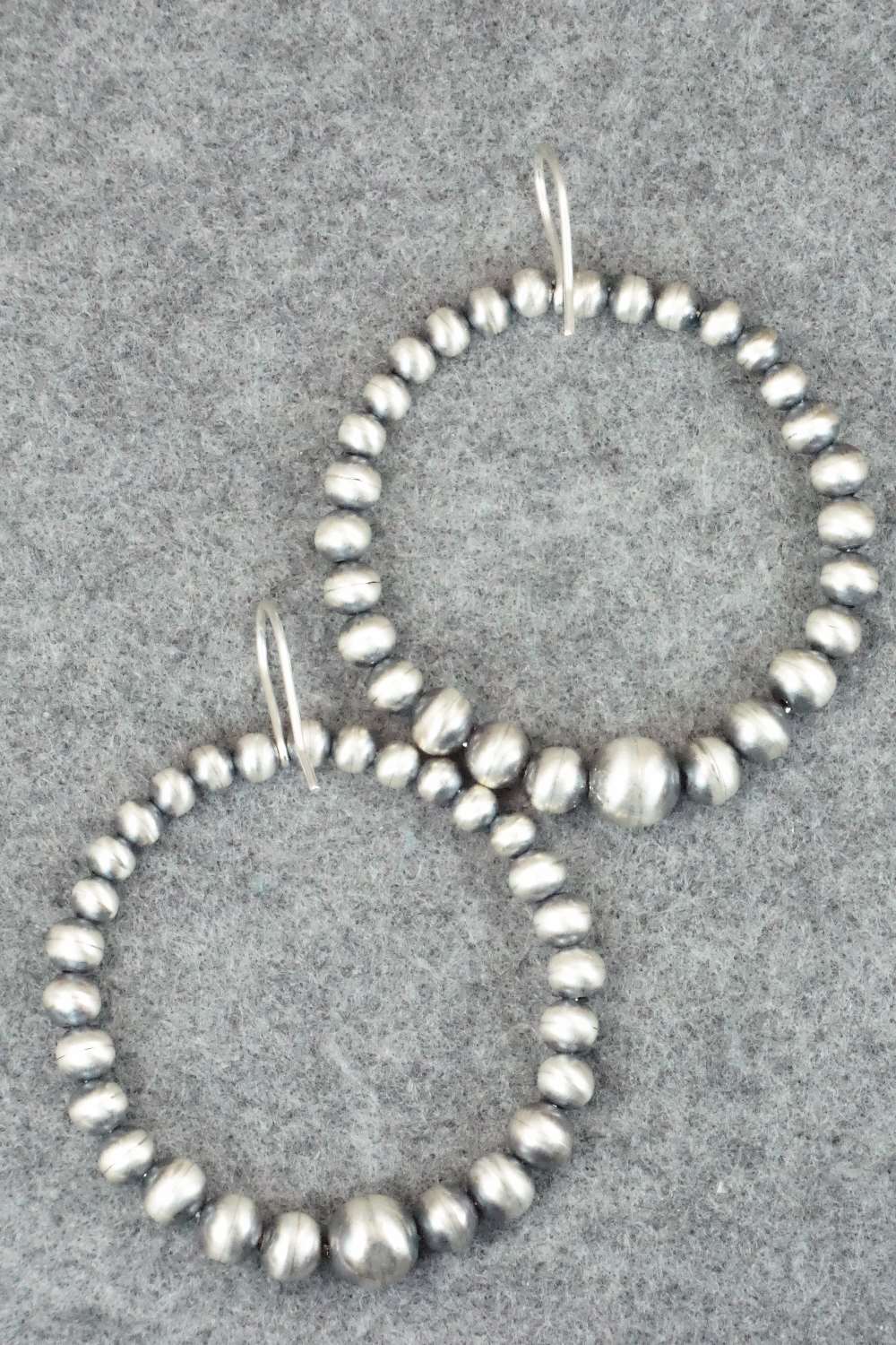Sterling Silver Navajo Pearl Earrings - Jan Mariano